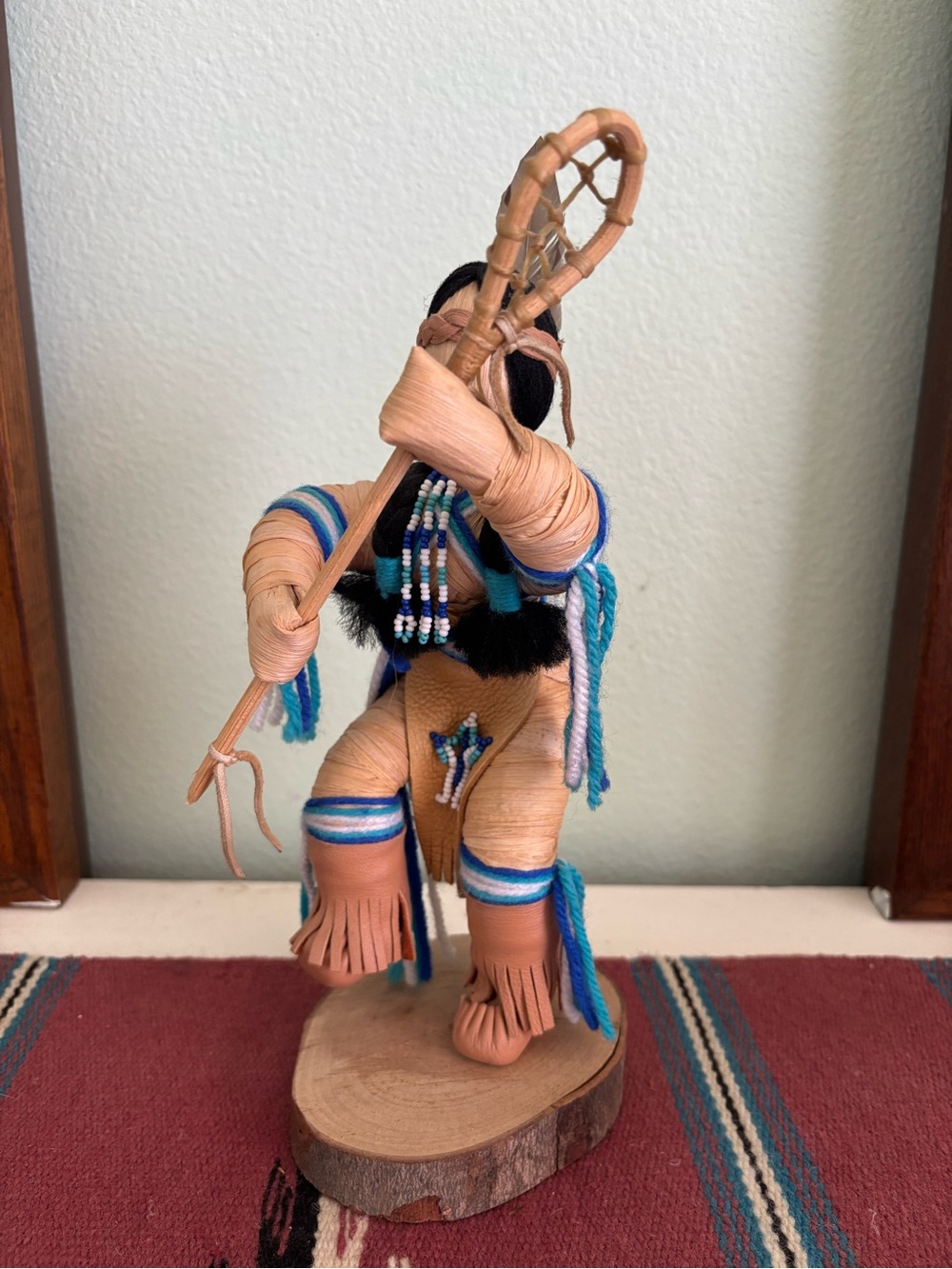 Artist Signed Rhea Skye Native American Six Nations Reserve Corn Husk Doll